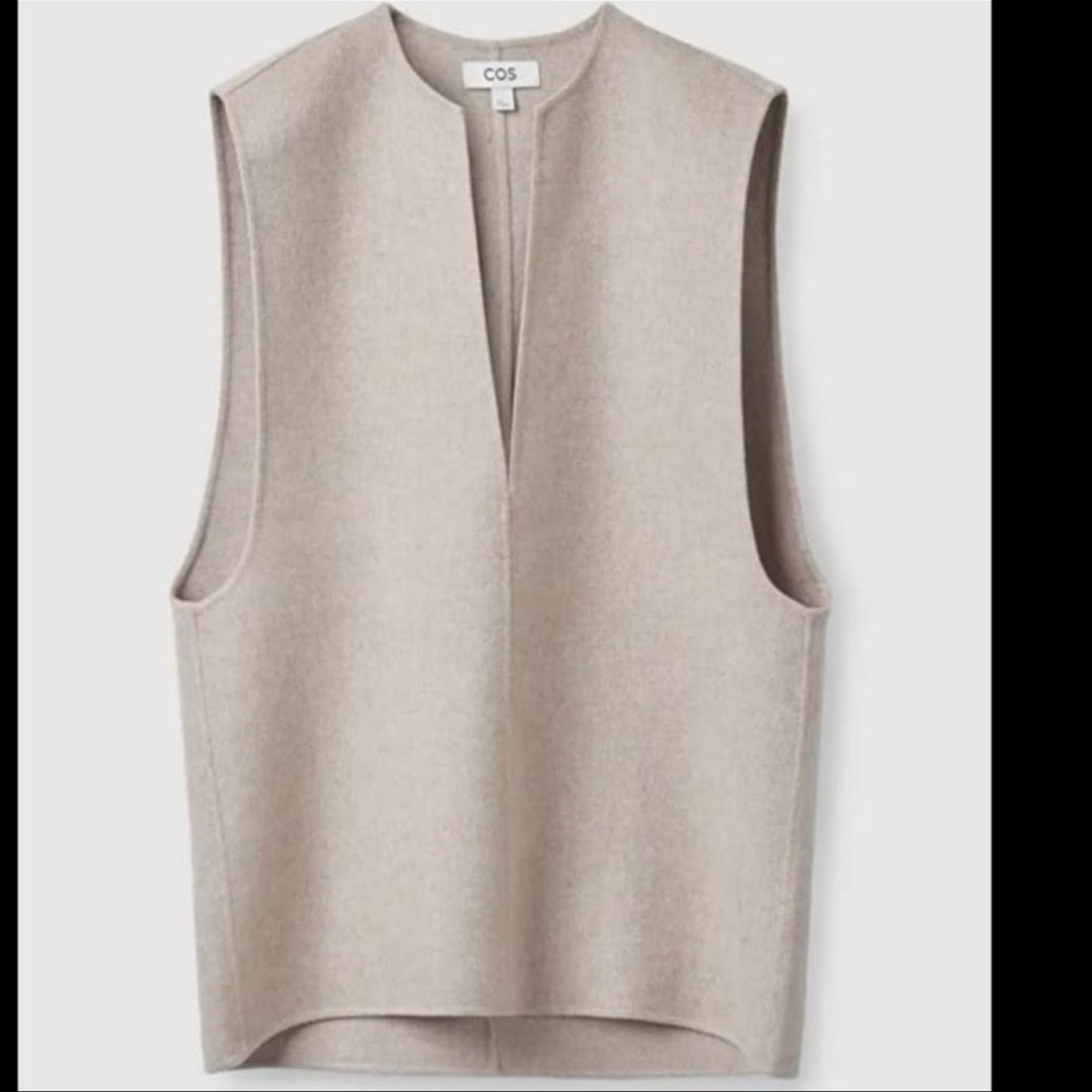 COS Light Beige Sleeveless Vest